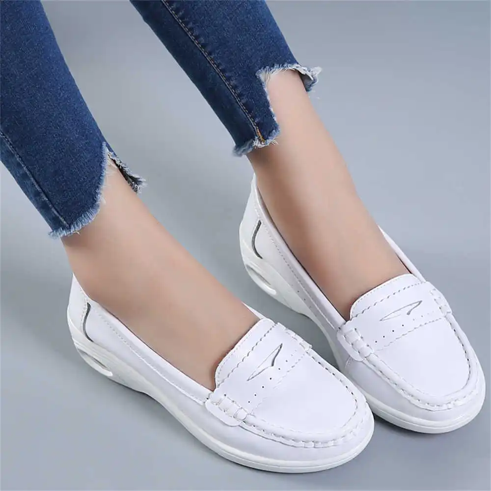 Women Accessories Brand Name Ideas - Kalın Taban Slipon Beyaz Eğitmenler Erkekler