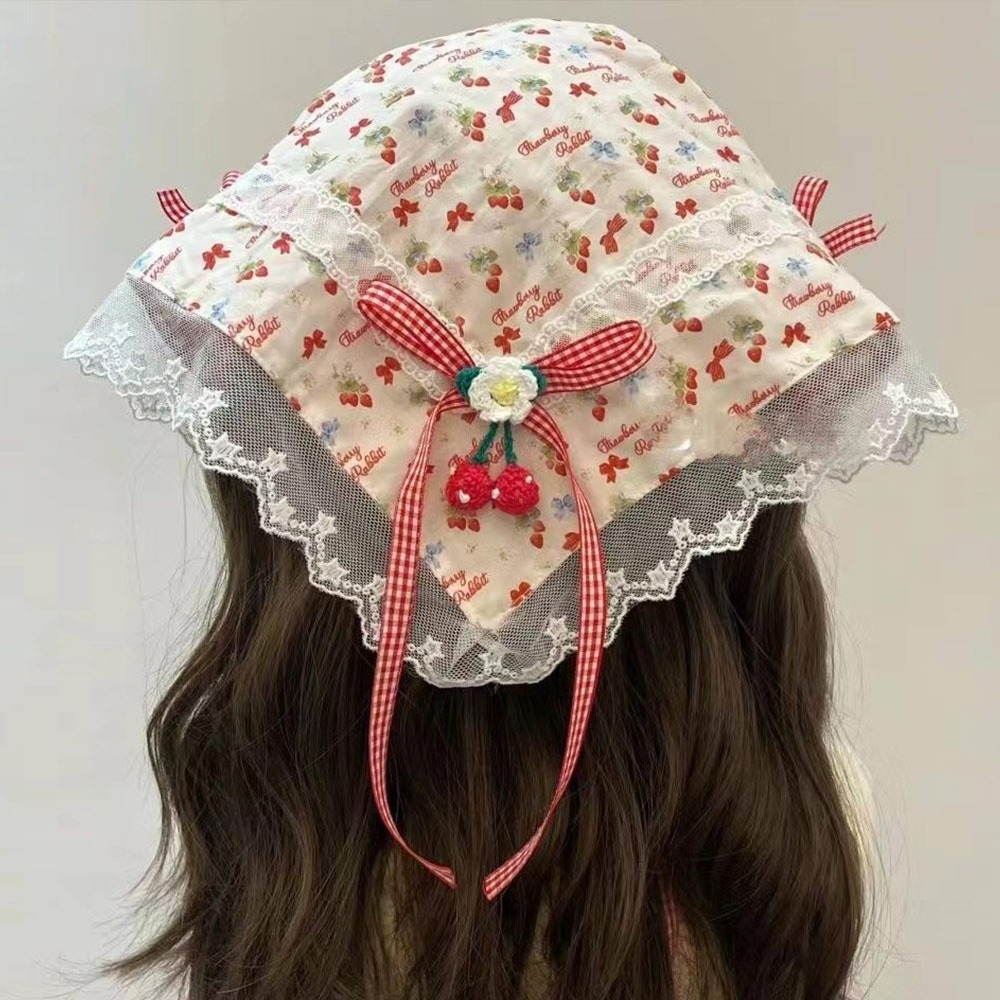 Women Accessories Photos - Renkli Dantel Kelebek Kafa Bandı Çiçek