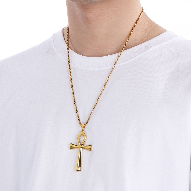 Women Accessories Bd - Kalen Yaratıcı Cilalı Çapraz Kolye Kolye