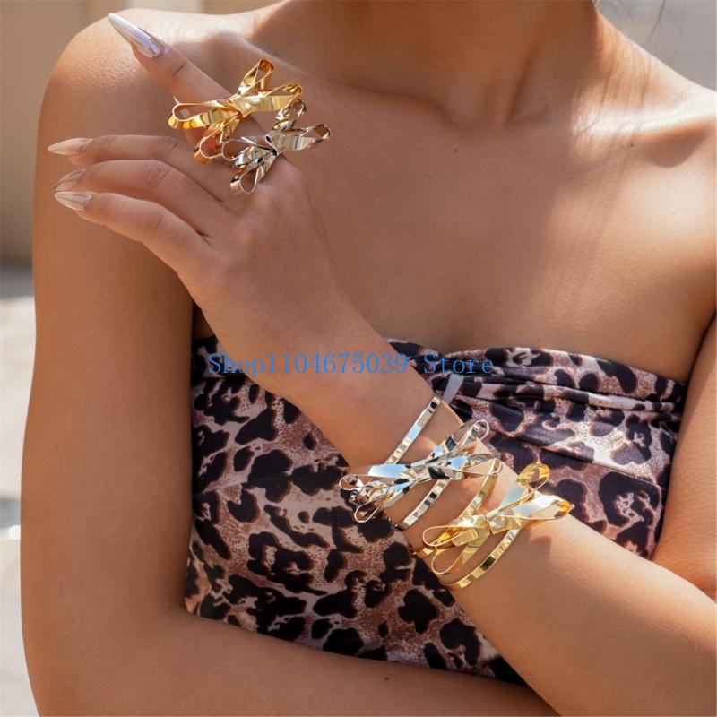 Women Accessories Combo Gift - 5asd Zarif Ilmek Vurgu Yüzük Ve