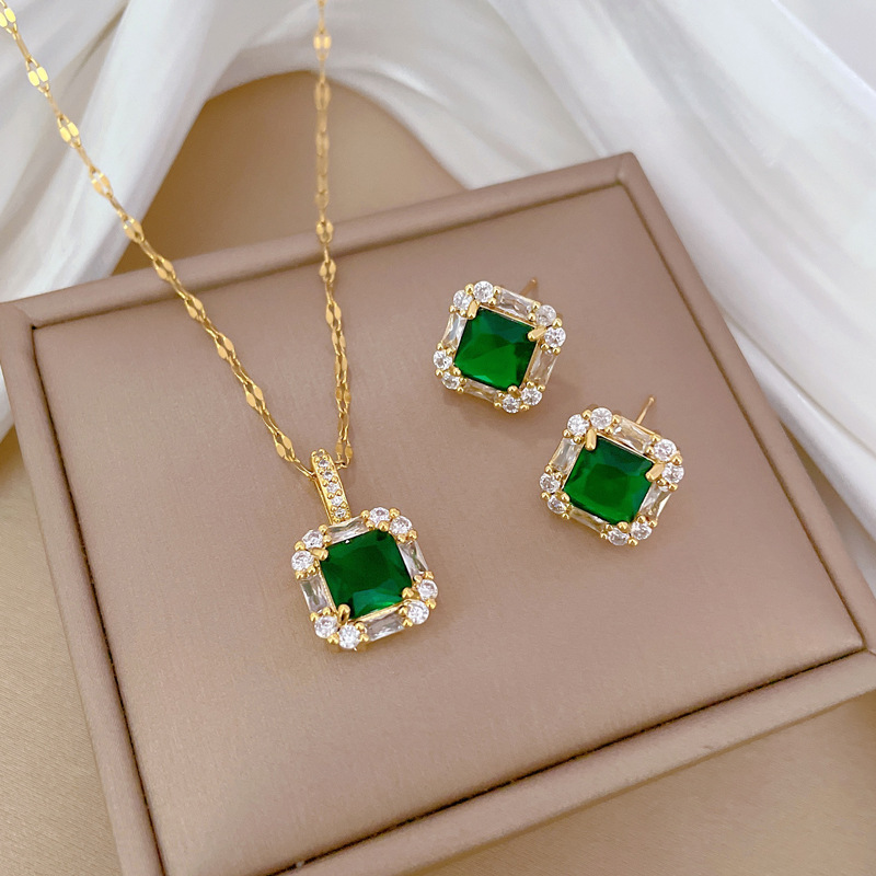 Women Accessories Combo Gift - 18 Ayar Altın Kaplama Paslanmaz Çelik