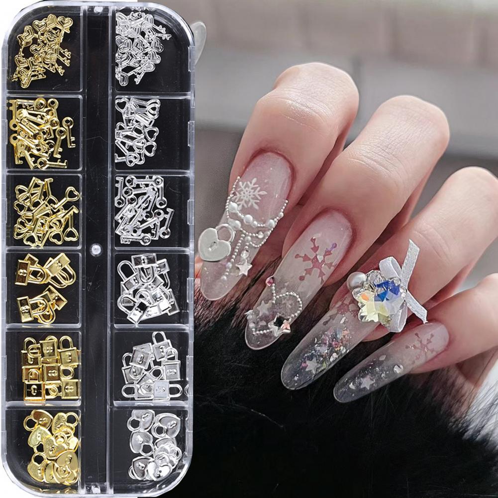 Women Accessories Combo Gift - 1 kutu Nail Art Charm 12