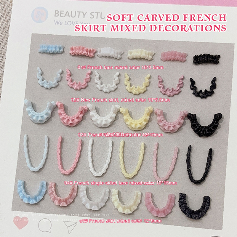 Women Accessories Combo Gift - 30 Adet 3D Reçine Tırnak Süsü
