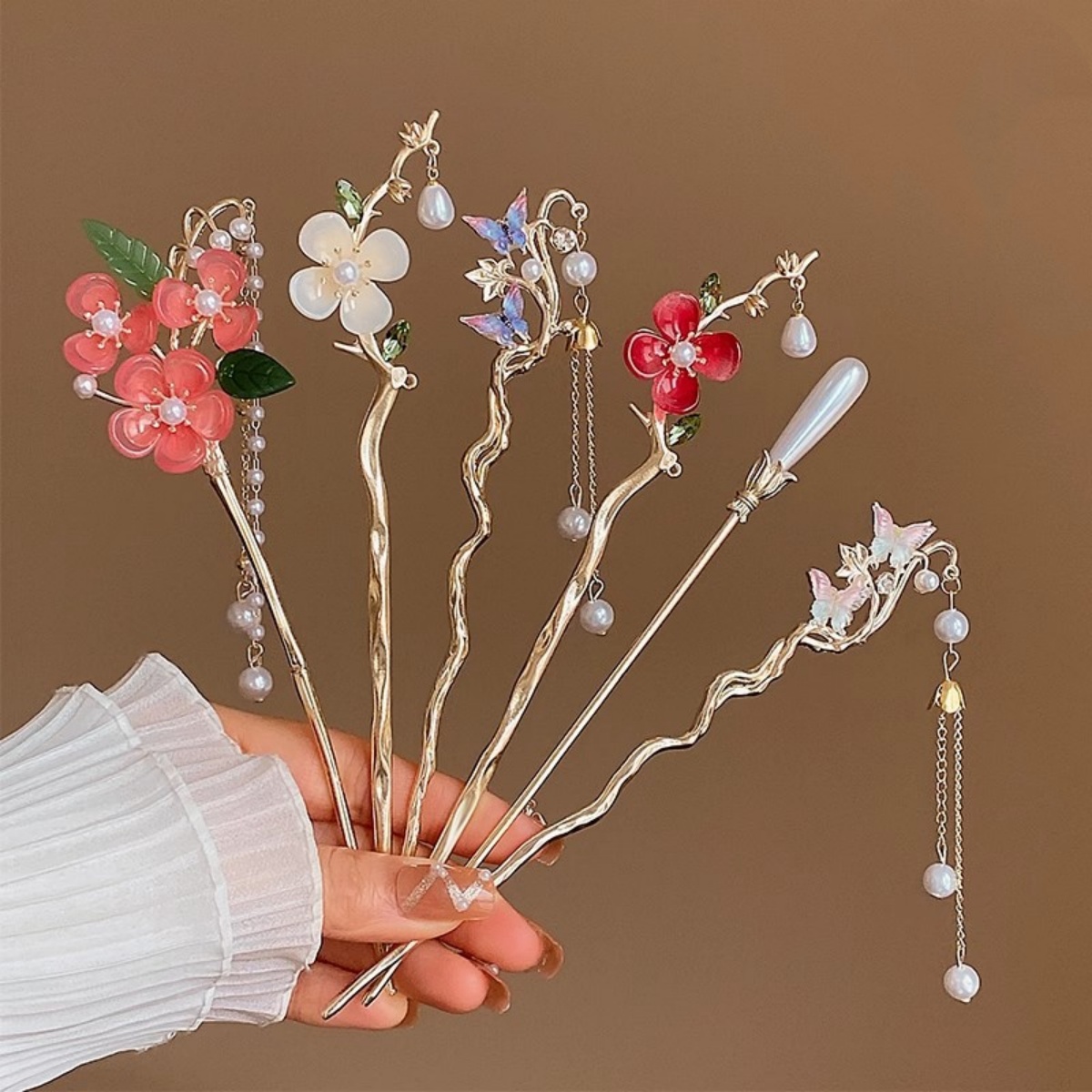 Pearl Hair Pin - 2023 Yeni Çiçek Firkete Kadınlar Için