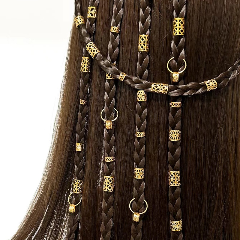 Women Accessories Combo Gift - 80 adet Alaşım Dreadlock Saç Boncuk