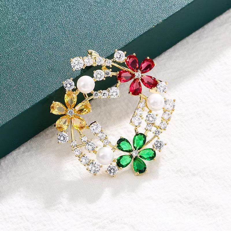 Popüler zirkon broş tasarımı b - Women'S Accessories Manufacturers incelemesi ve fiyatı