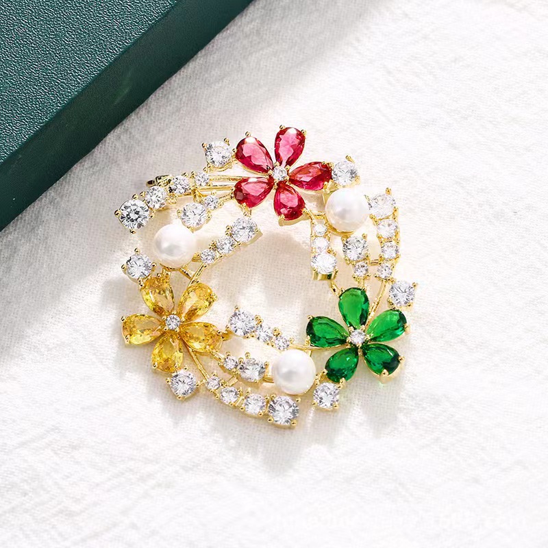 Popüler zirkon broş tasarımı b - Women'S Accessories Manufacturers incelemesi ve fiyatı