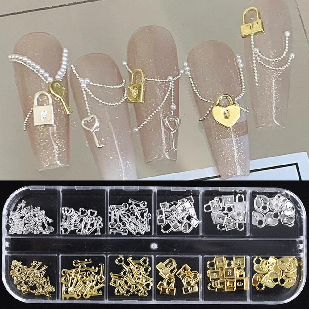 1 kutu Nail Art Charm 12 Izgar - Women Accessories Combo Gift incelemesi ve fiyatı