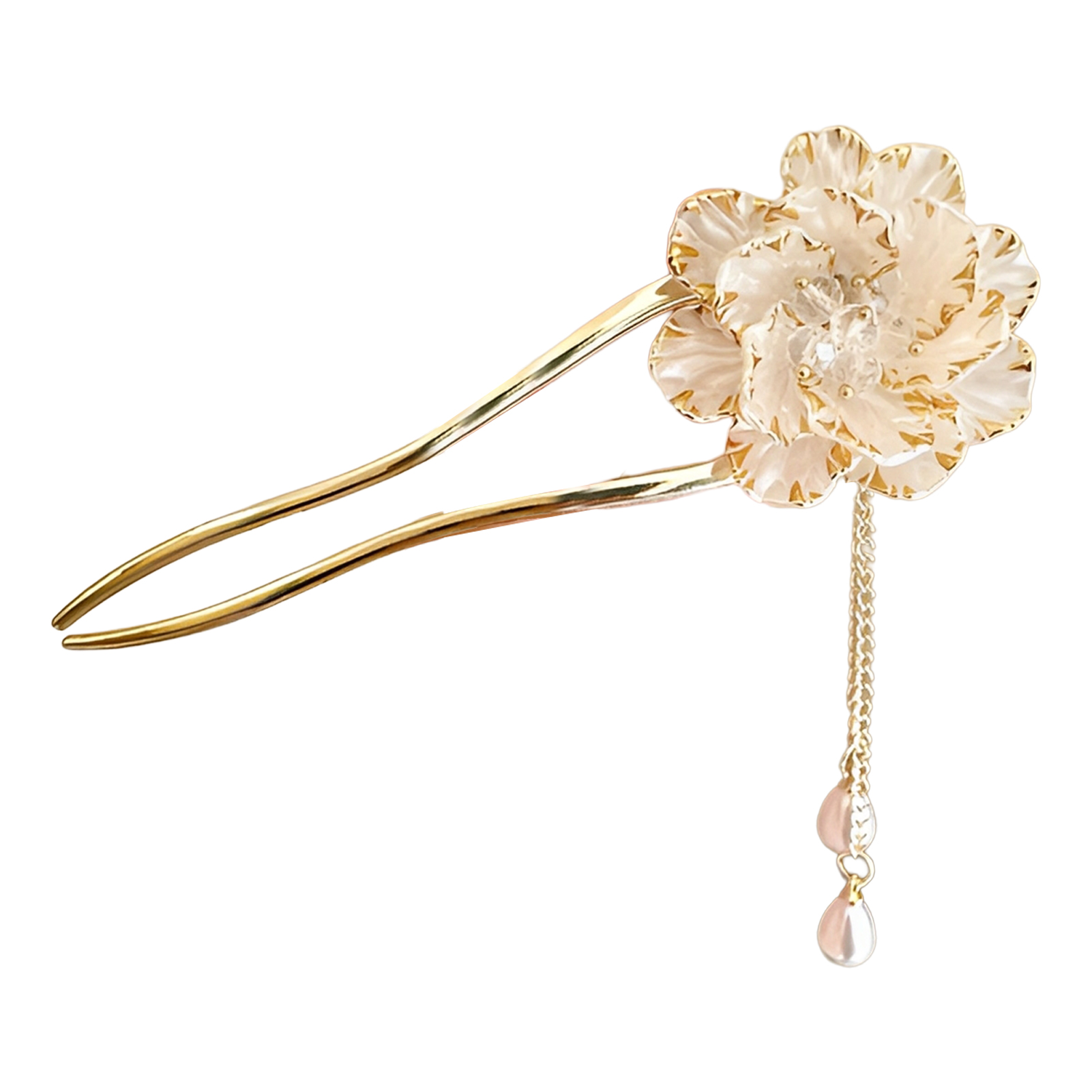 Zarif saç tokası şakayık çiçeğ - Pearl Hair Pin incelemesi ve fiyatı